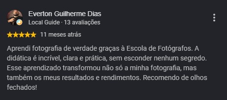 Avaliação de Everton Guilherme Dias no Google
