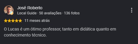 Avaliação de José Roberto no Google